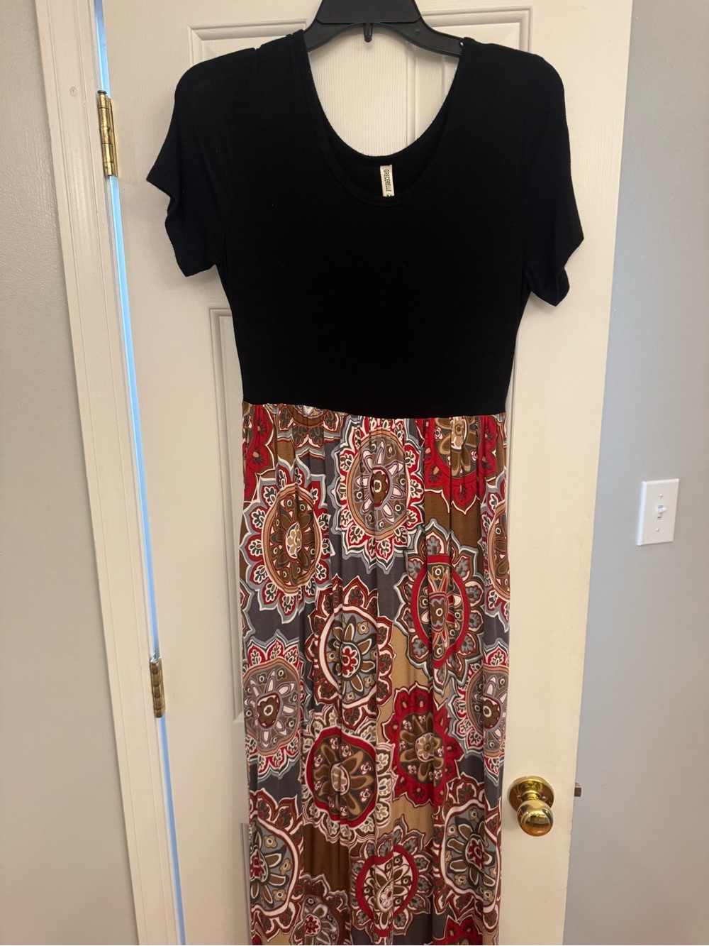 Black & Multi Floral Maxi Dress - Comfortable Everyday Style